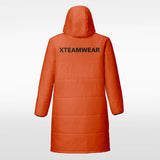 Tangerine Sublimated Long Coat for Winter 