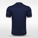 Navy Blue Men's Soccer Jersey Design