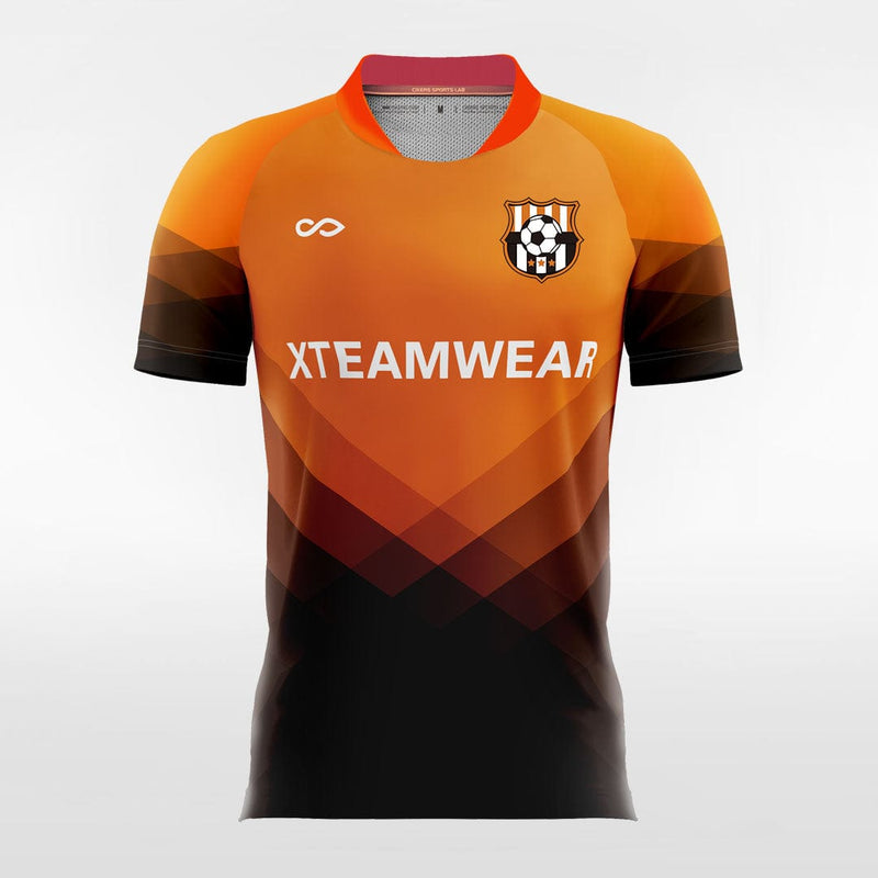 Design Orange Soccer Jerseys, Orange Football Shirts Print-XTeamwear