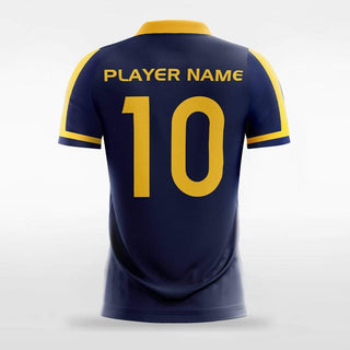 Custom Navy Blue Men's Sublimated Soccer Jersey