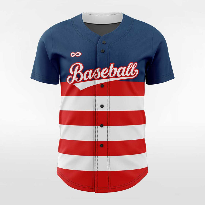 Classic2-Customized Sublimated Button Down Baseball Jersey-XTeamwear