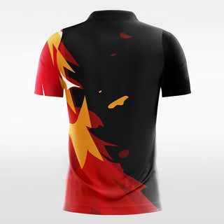 Custom Soccer Jersey Fire Print