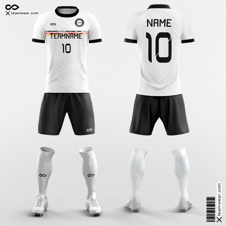 Custom Club Soccer Jerseys White and Black
