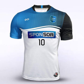 Blue & White Point Break Soccer Jersey