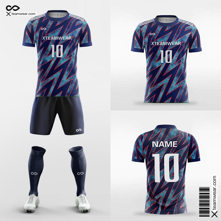 Custom League Football Jerseys Dark Blue Sublimation Allover Printing  Football Jersey Uniform - Soccer Sets - AliExpress