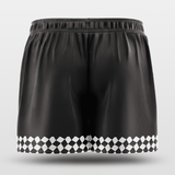 Black Custom Reversible Shorts