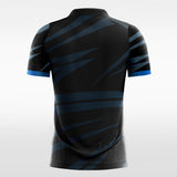 Blue and Black Soccer Jersey Sublimated