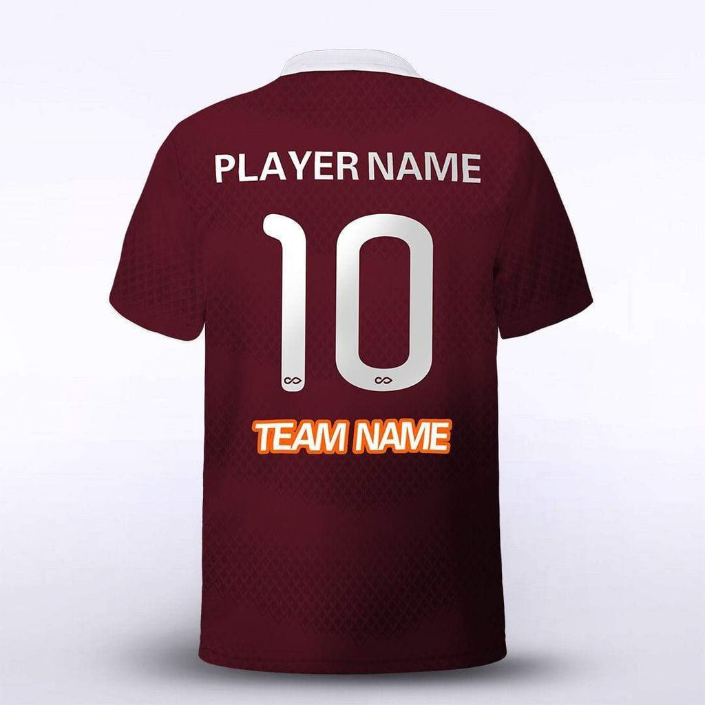 Custom Brownish Red Kid's Sublimated Soccer Jersey