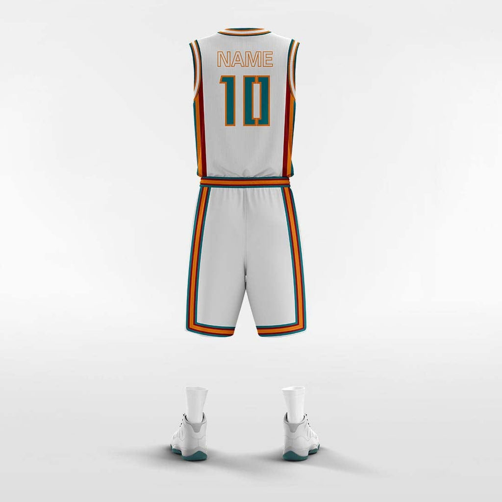 Miami Heat White - Customized Basketball Jersey Design-XTeamwear