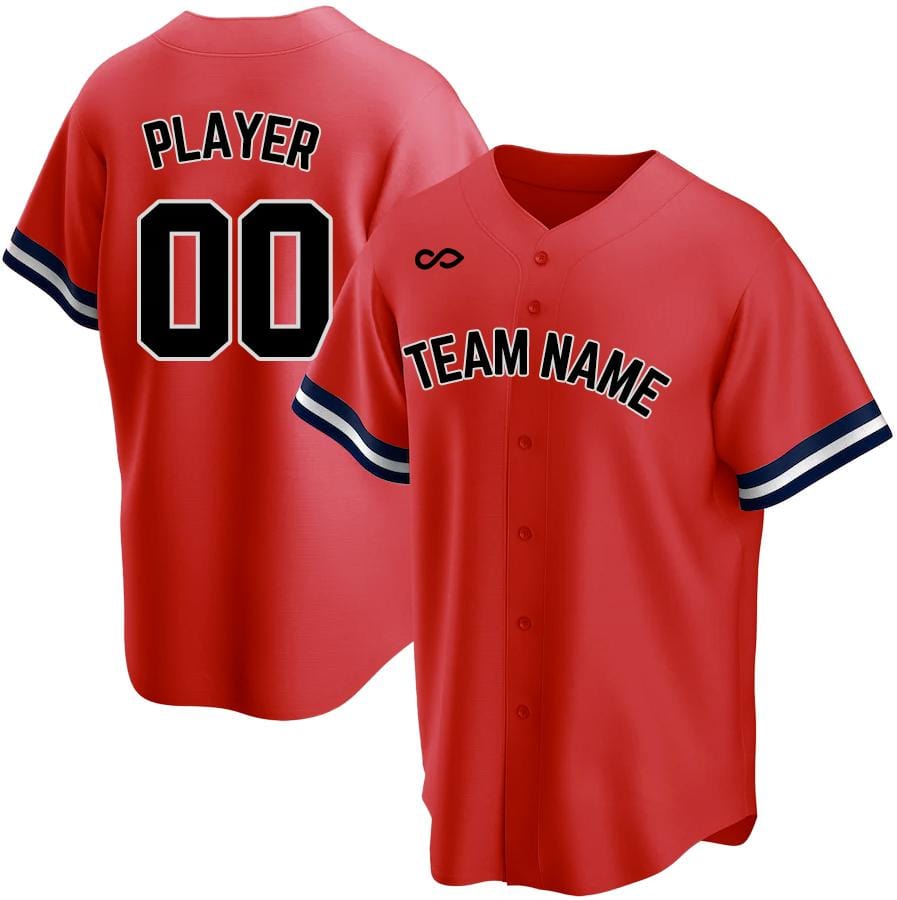 Custom Baseball Jerseys, Size: M | Red | Imprint