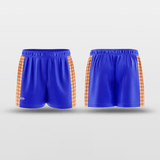 Orange Plaid Custom Reversible Shorts