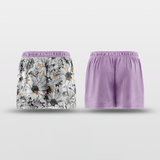 Pixel Flower Custom Reversible Training Shorts Design