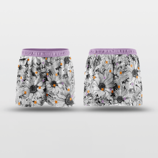 Pixel Flower Reversible Training Shorts Design