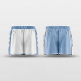 Carolina Blue Custom Reversible Training Shorts Design