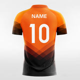 Orange and Black Neon Soccer Jersey
