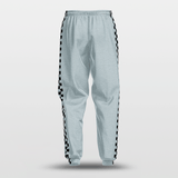 Checkerboard Basketball Training Pants with pop buttons Design