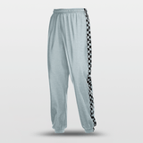 Checkerboard Custom Basketball Training Pants with pop buttons Design