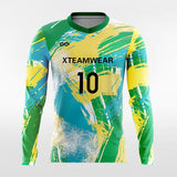 Pop Camouflage V - Customized Men's Sublimated Long Sleeve Soccer Jersey