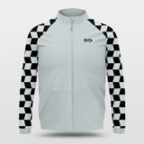 Checkerboard - Customized Stand Collar leisure Jacket