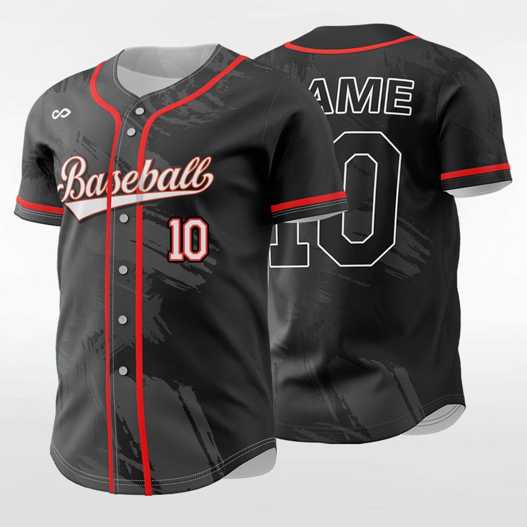 Custom 2-Button Front Baseball Jersey (Full Color Dye Sublimated)