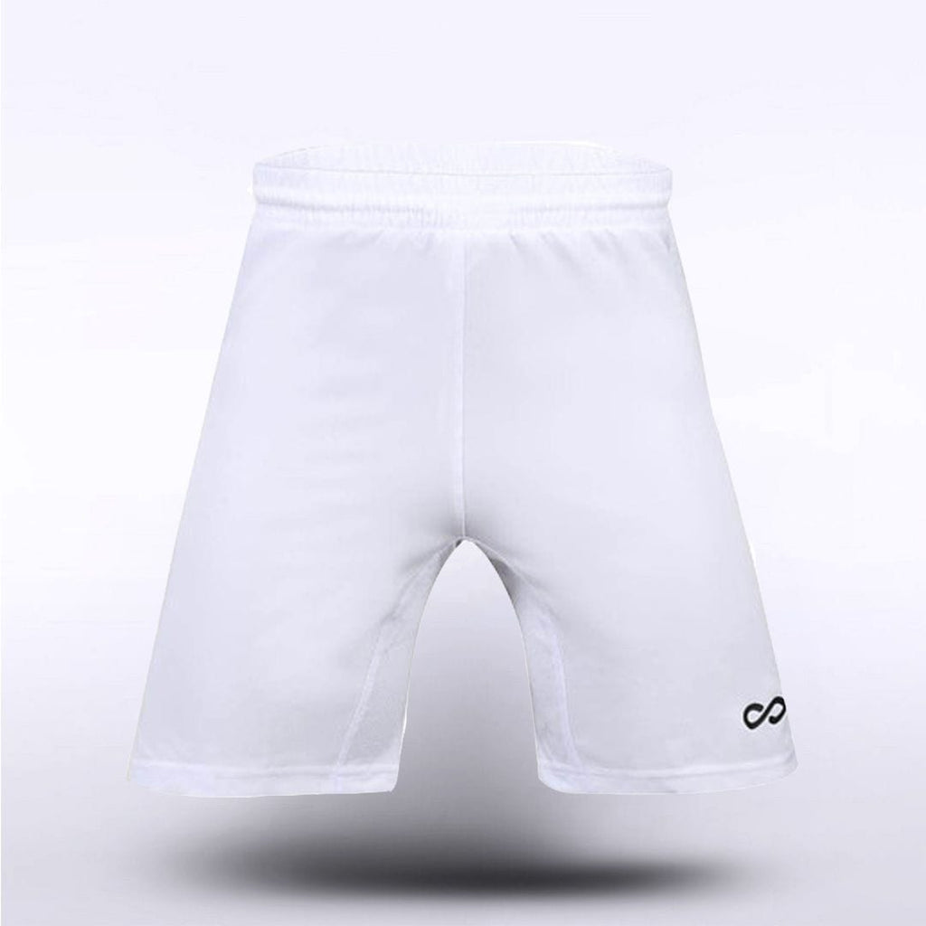 White Custom Adult Knitted Shorts Design