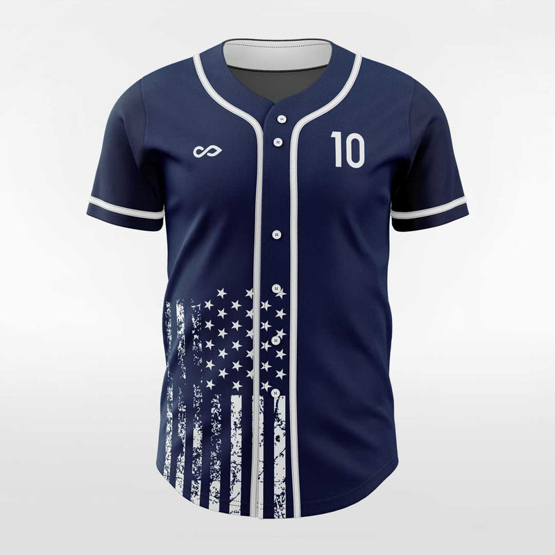 Ink 2 - Custom Men Sublimated Button Down Baseball Jersey-XTeamwear