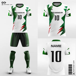 Light and Shadow Sublimated Football Kit Green