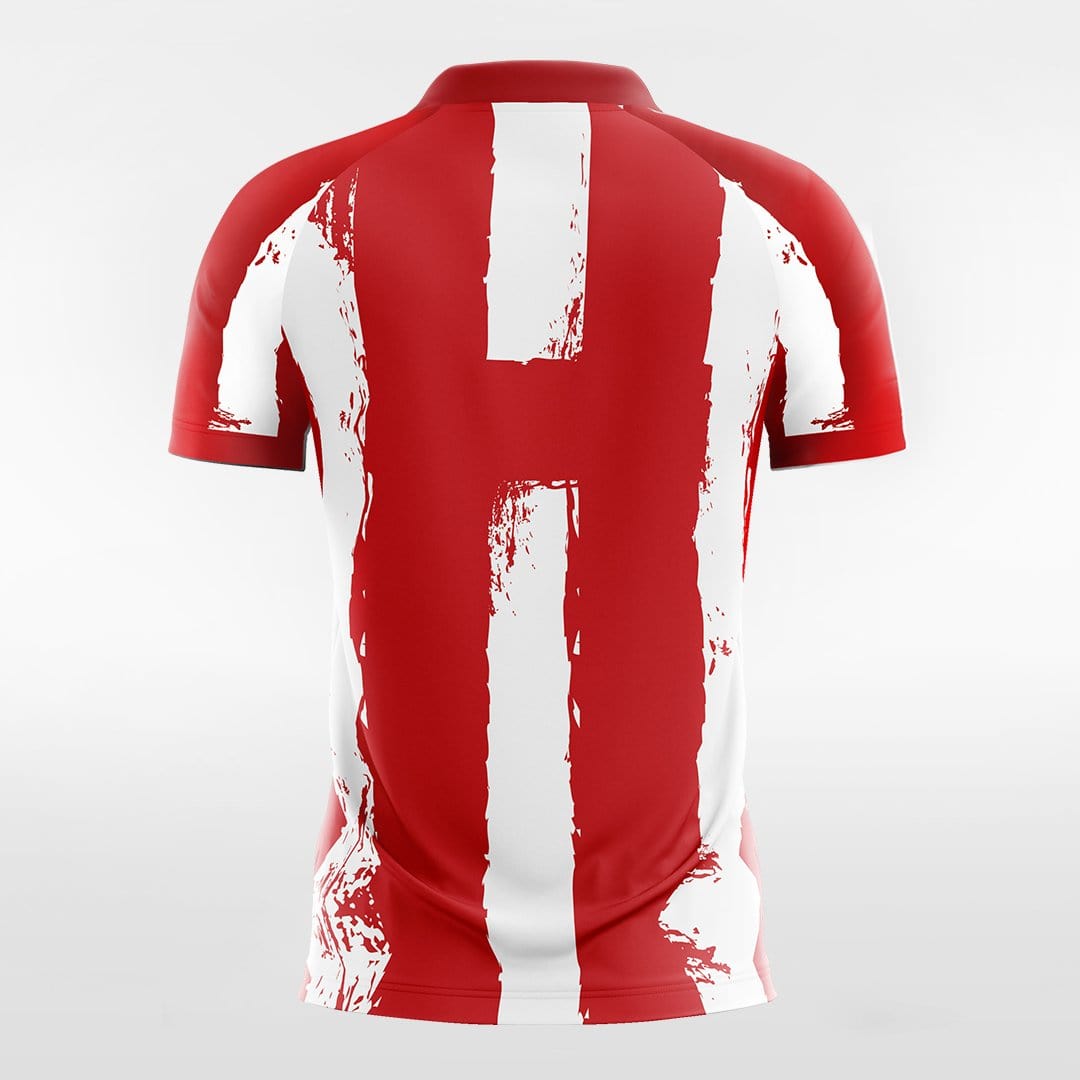 Pixel Fire - Customized Men's Sublimated Soccer Jersey Red / L