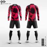 Pop Camouflage Style 3 - Men's Sublimated Long Sleeve Football Kit