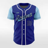 Blue Custom Baseball Jersey
