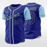 Blue Sublimated Baseball Jersey