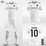 White All Over Sublimation Print Soccer Kits