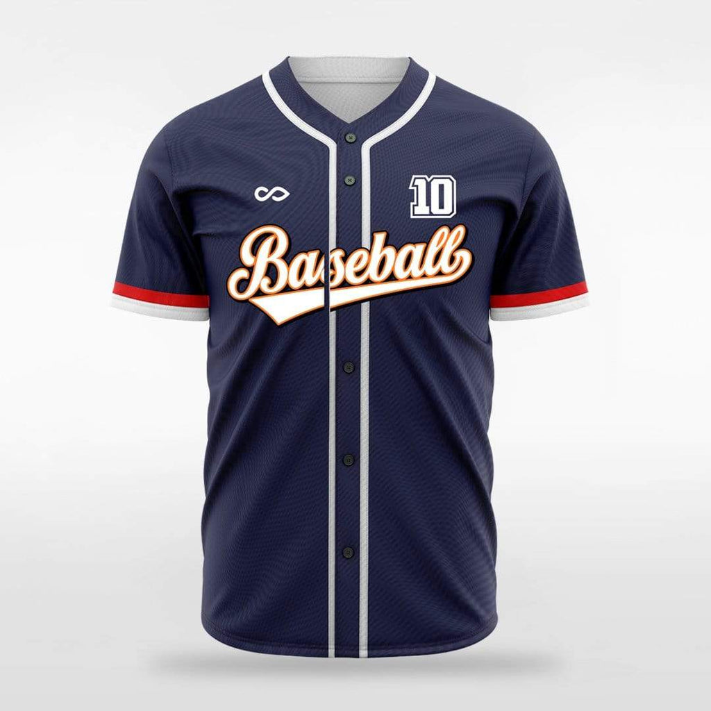 Navy Sublimated Baseball Jersey