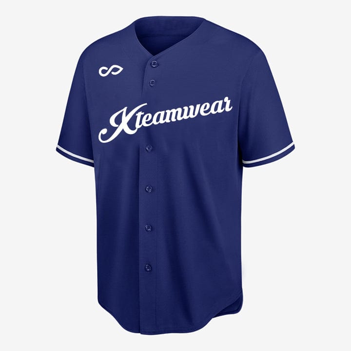 Plume-Customized Sublimated Button Down Baseball Jersey-XTeamwear