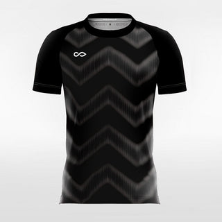 Black Corrugate Soccer Jersey