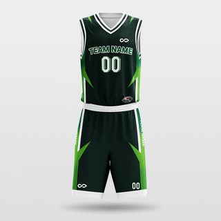 Green Armor Sublimated Basketball Team Set