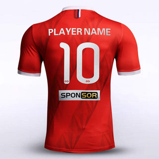 Custom Red Men's Sublimated Soccer Jersey