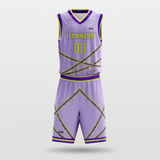 Purple Stripe Fission Basketball Set for Team
