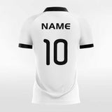 Custom White & Black Men's Sublimated Soccer Jersey