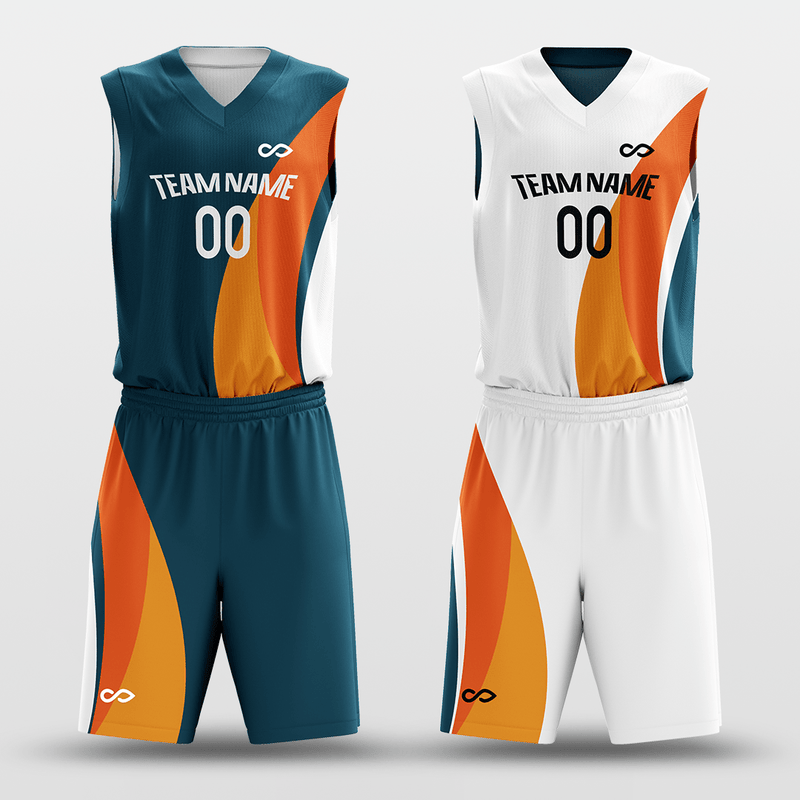 Ocean Blue - Customized Basketball Jersey Design for Team-XTeamwear