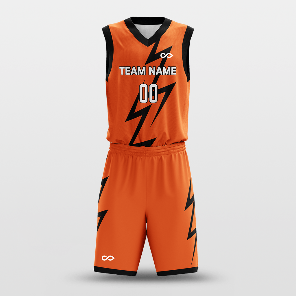 Orange Thunder Basketball Set Design