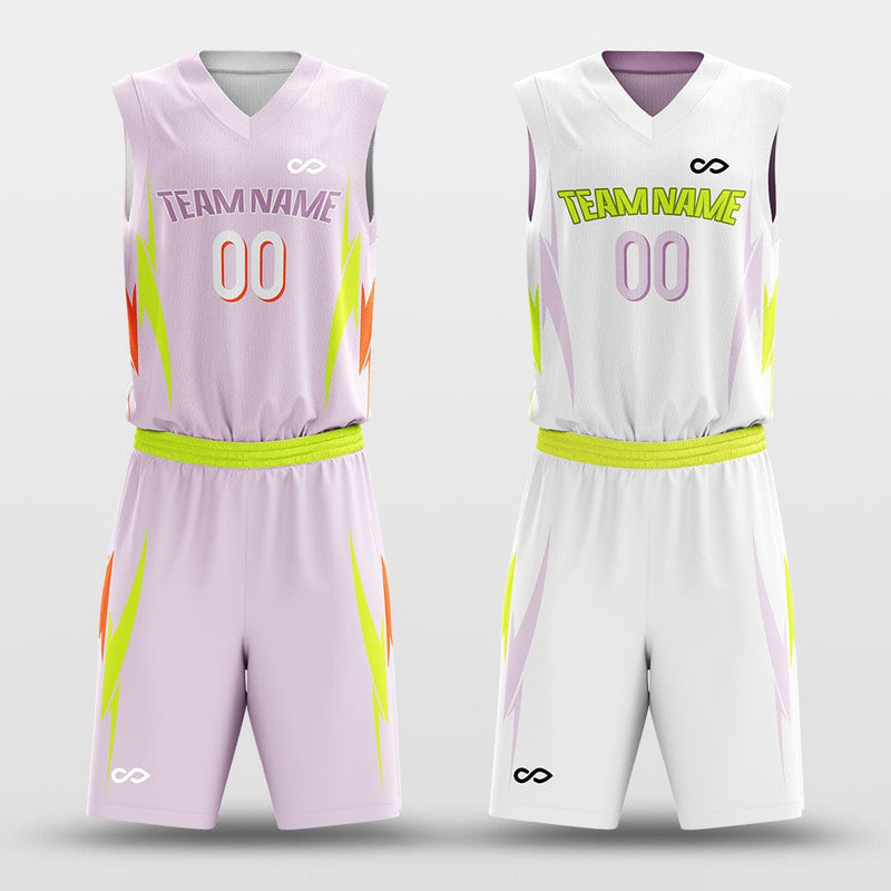 Custom Sublimated Basketball Jersey - Pink Delusion