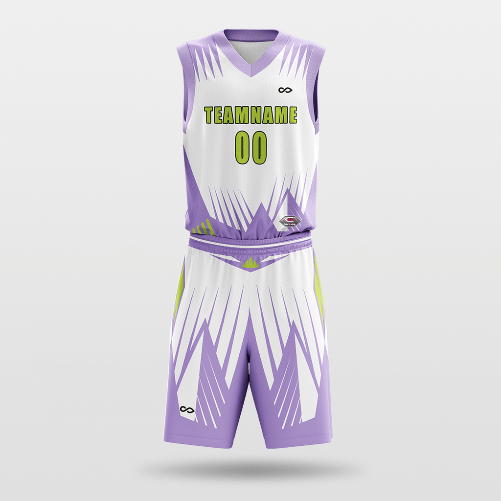 Light Purple Custom Basketball Uniform