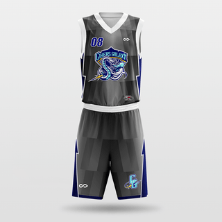 Dark Gray Custom Basketball Uniform