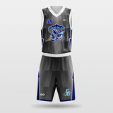 Dark Gray Custom Basketball Uniform