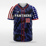 Patriot I - Customized Men's Sublimated Button Down Baseball Jersey