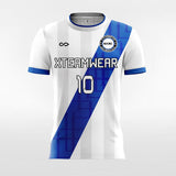 Team Soccer Jersey White and Blue