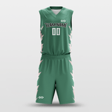 Green Spark Custom Sublimated Basketball Set