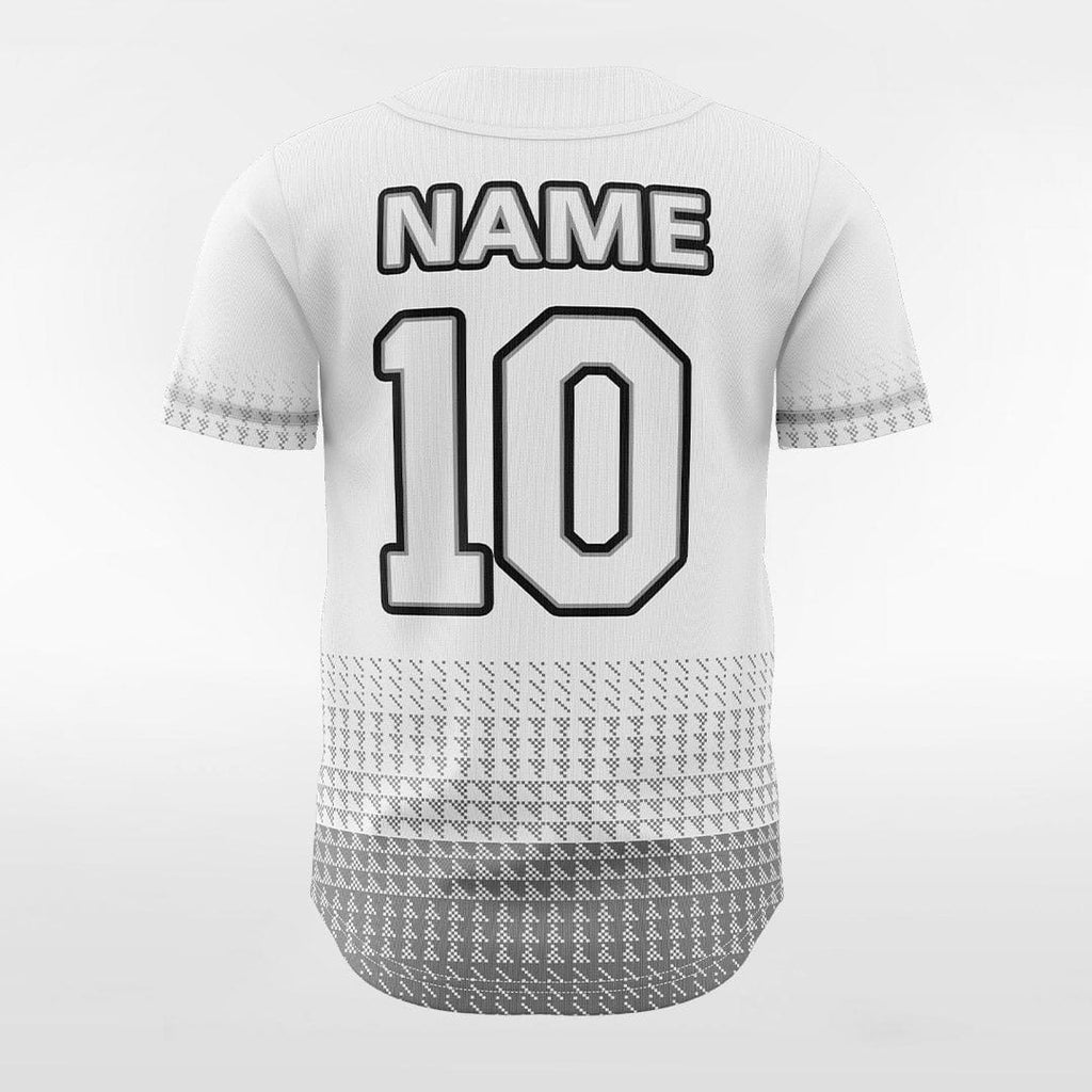 XTeamwear Classic 5 - Customized Men's Sublimated Button Down Baseball Jersey White / M