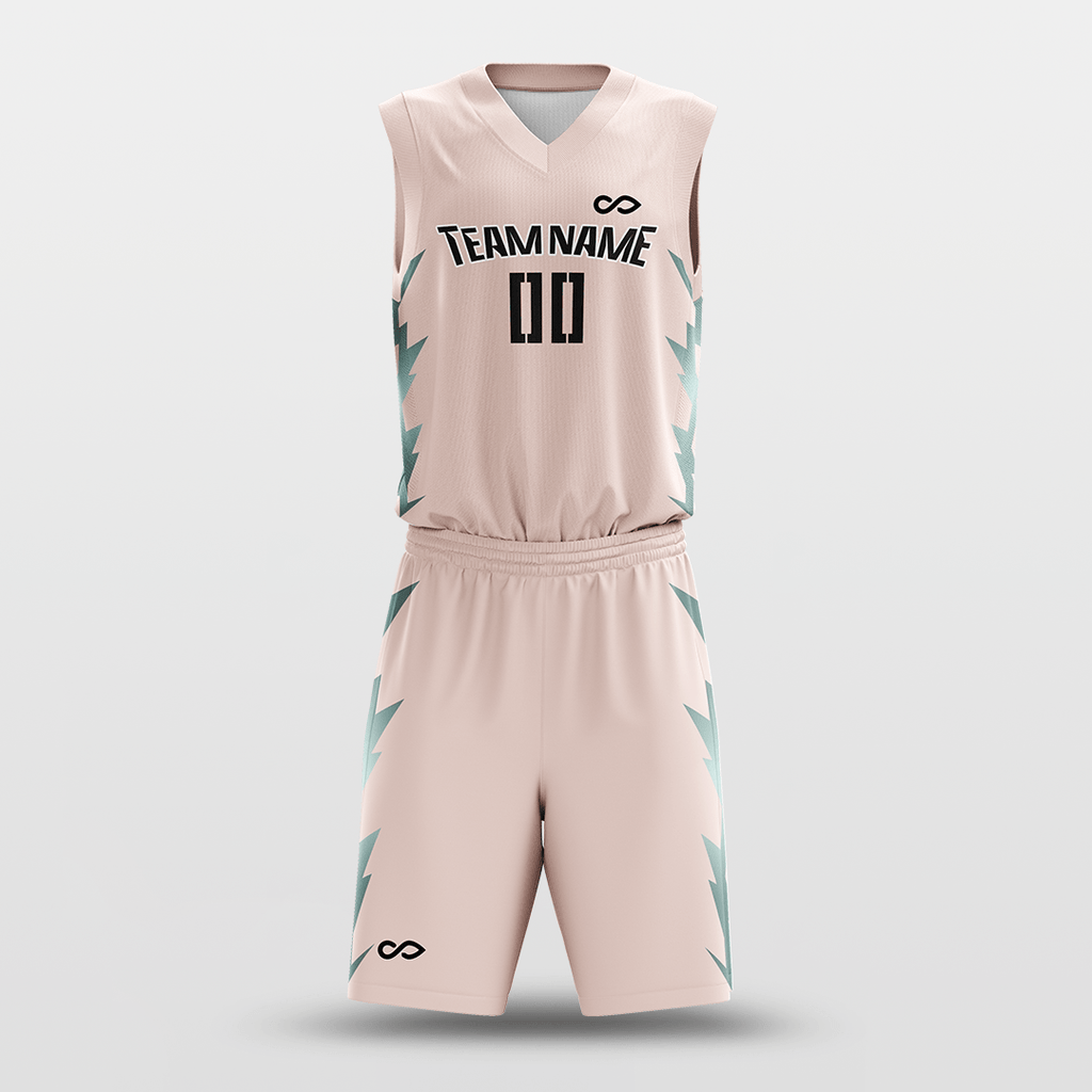 Custom Team Basketball Pink Jersey White